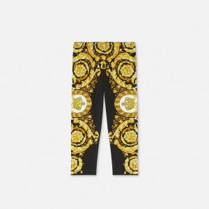 Kids Printed Stretch Cotton-Jersey Leggings