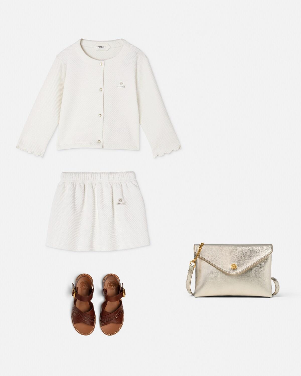 Baby Embroidered Matelass?? Cotton-Jersey Cardigan - Image 2