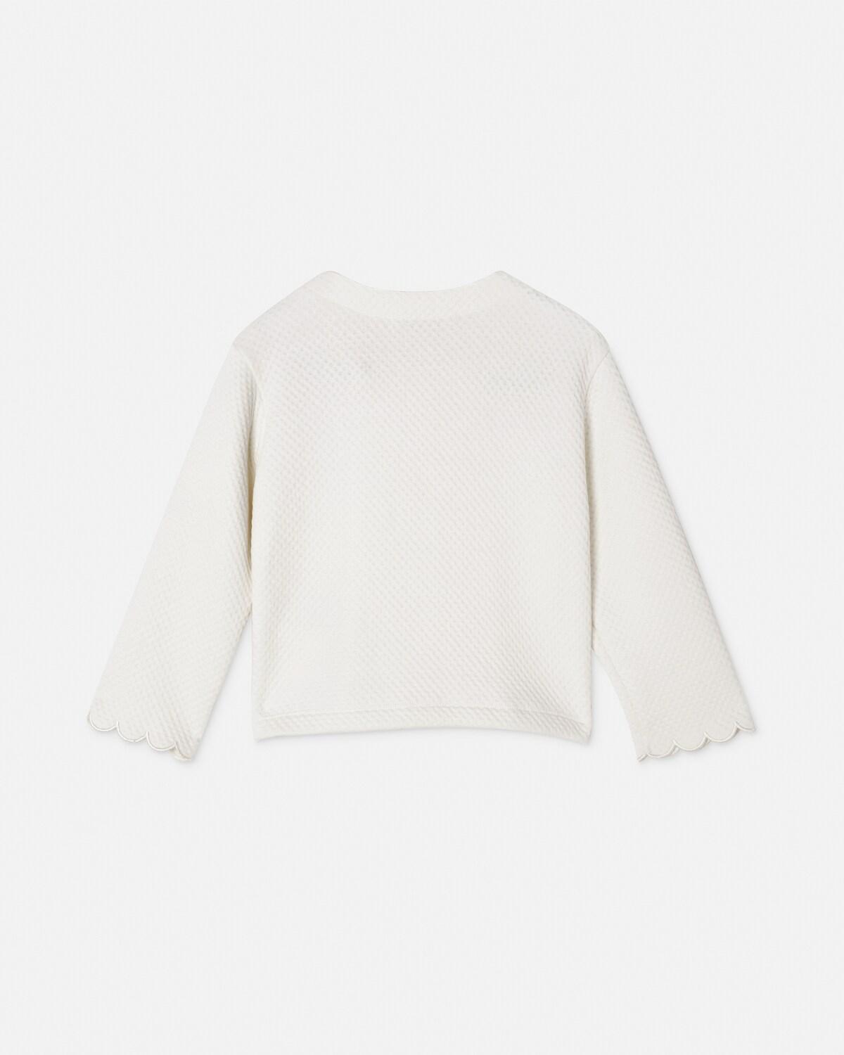 Baby Embroidered Matelass?? Cotton-Jersey Cardigan - Image 3