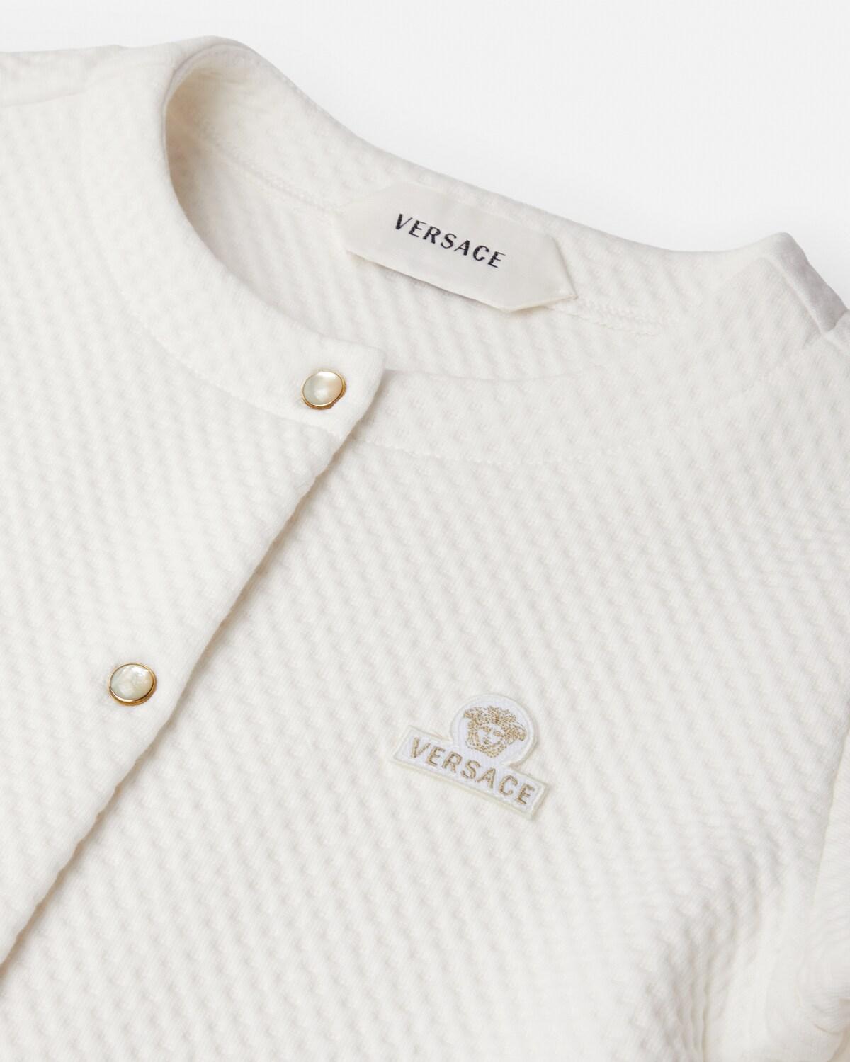 Baby Embroidered Matelass?? Cotton-Jersey Cardigan - Image 4