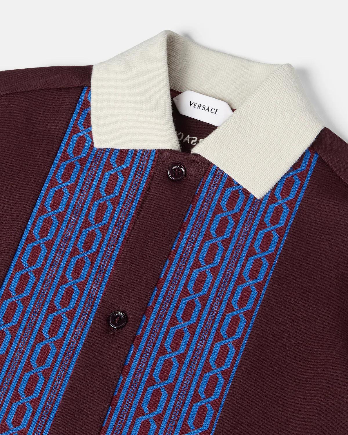 Baby Embroidered-Logo Jacquard Milano-Stitch Shirt - Image 4