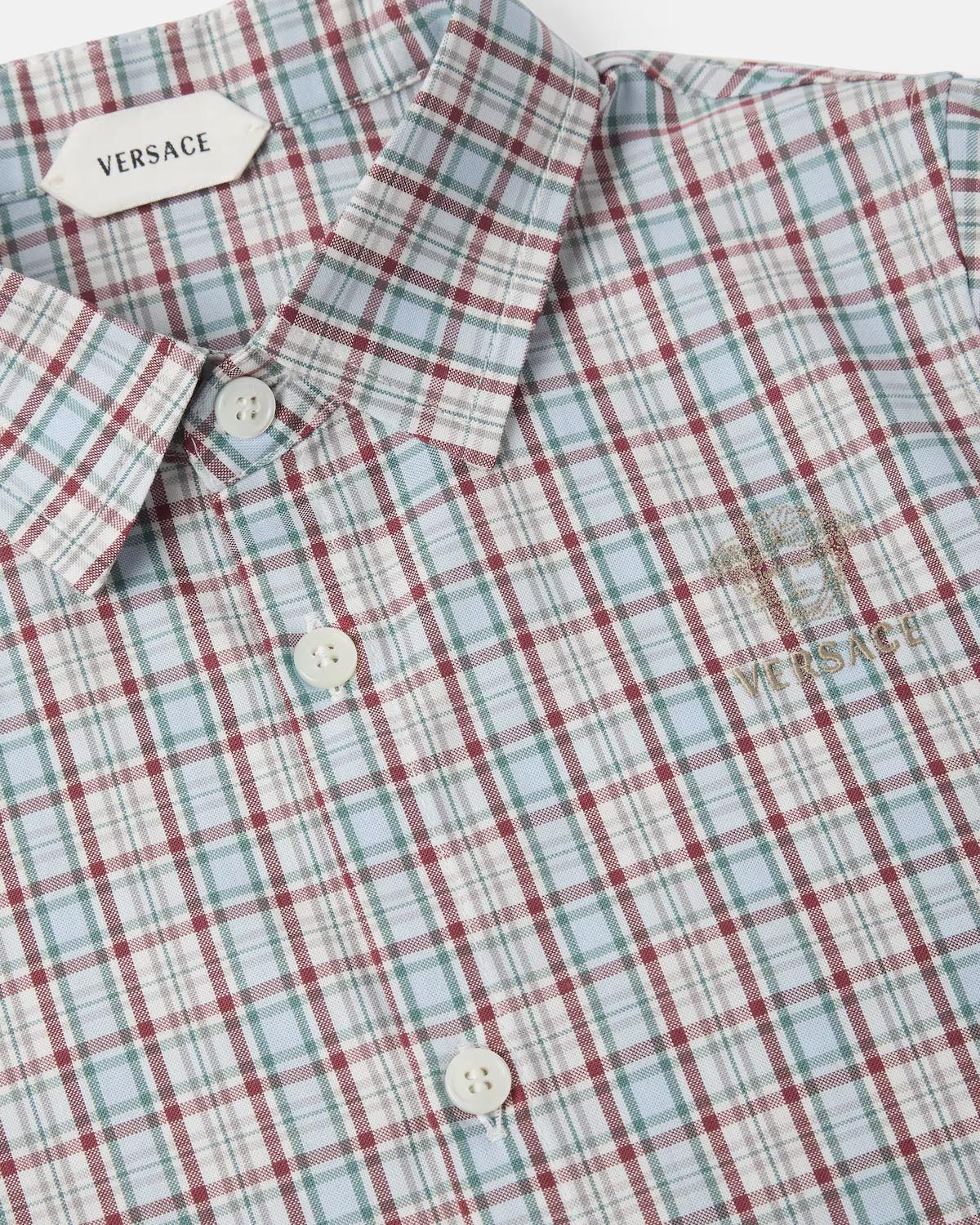 Baby Embroidered-Logo Cotton Oxford Check Shirt - Image 4