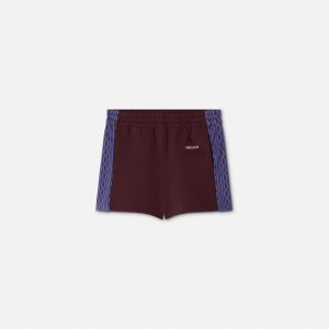 Baby Embroidered-Logo Jacquard Milano-Stitch Shorts