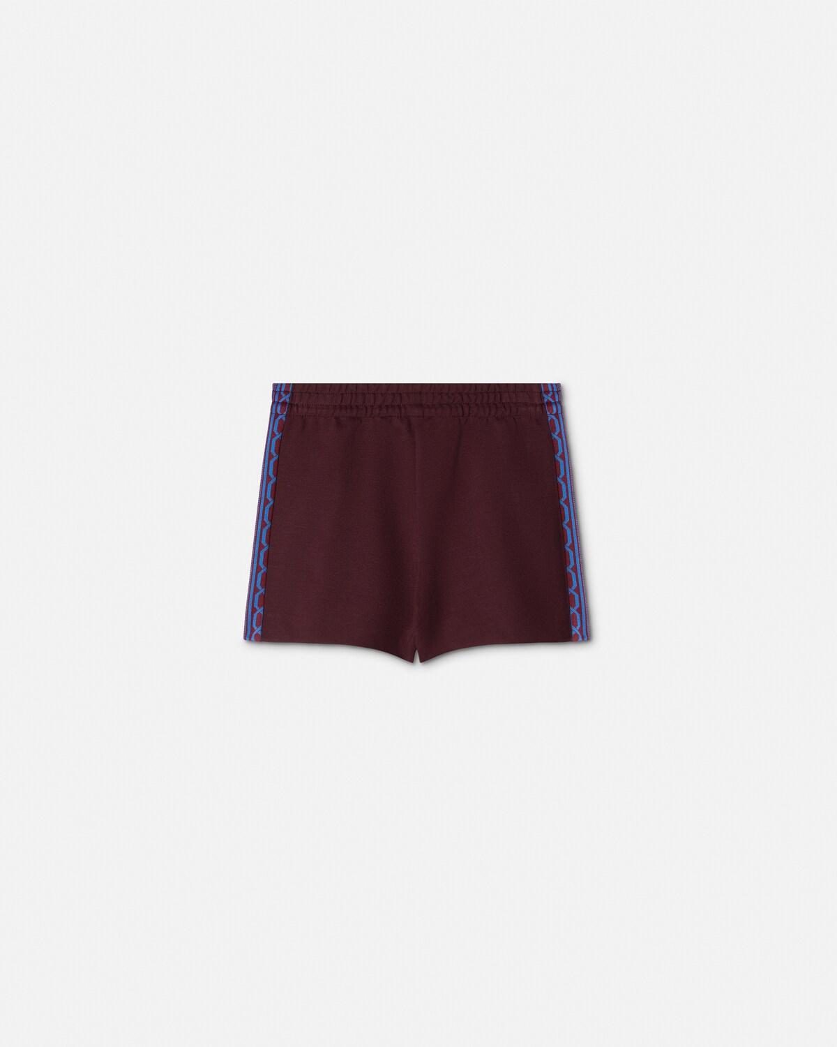 Baby Embroidered-Logo Jacquard Milano-Stitch Shorts - Image 3