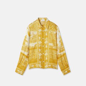 Kids Printed Silk Twill Shirt