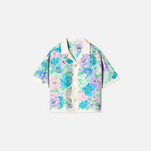Kids Printed Silk-Twill Shirt