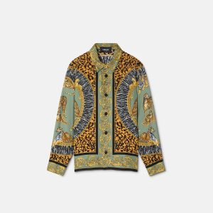 Kids Printed Silk Twill Shirt