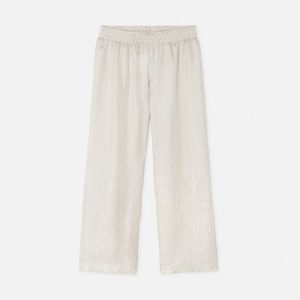 Kids Printed Silk Twill Pajama-Style Pants