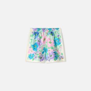 Kids Printed Silk-Twill Shorts