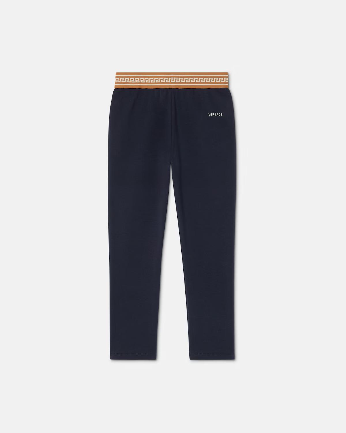Kids Jacquard Stretch Cotton-Jersey Leggings