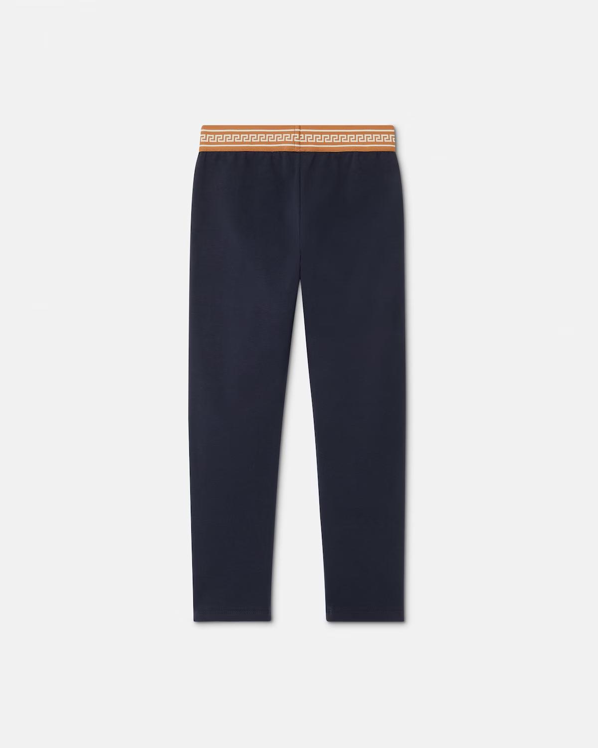 Kids Jacquard Stretch Cotton-Jersey Leggings - Image 3