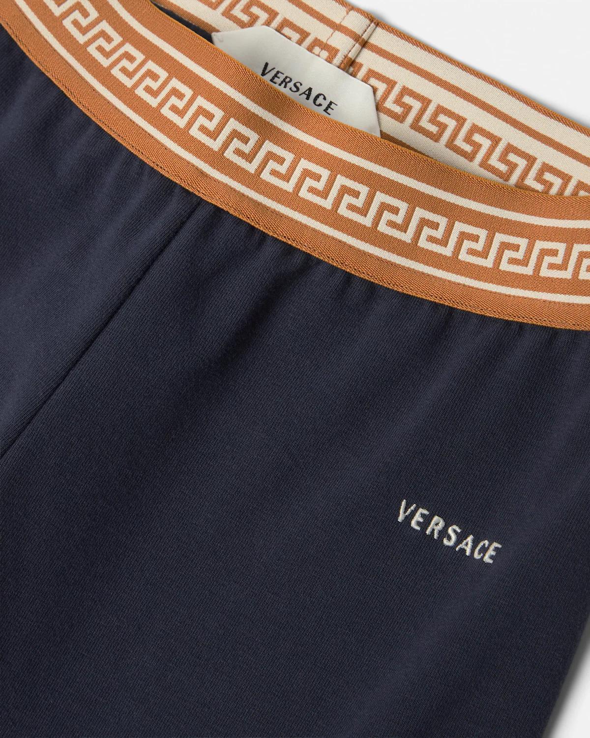 Kids Jacquard Stretch Cotton-Jersey Leggings - Image 4