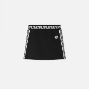 Kids Embroidered Cotton-Jersey Skirt