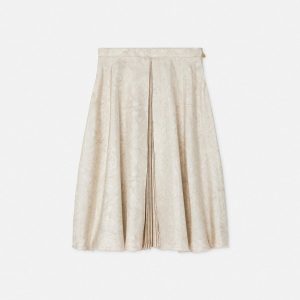 Kids Printed Twill Pleated Skirt