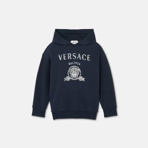 Kids Printed Cotton-Jersey Hoodie