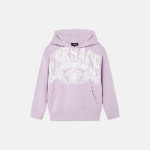 Kids Printed Cotton-Jersey Hoodie