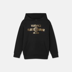 Kids Printed Cotton-Jersey Hoodie