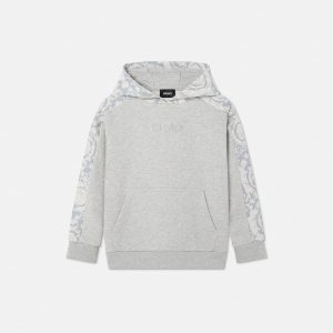 Kids Printed Cotton-Jersey Hoodie