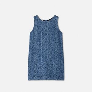 Kids Lasered Denim Dress