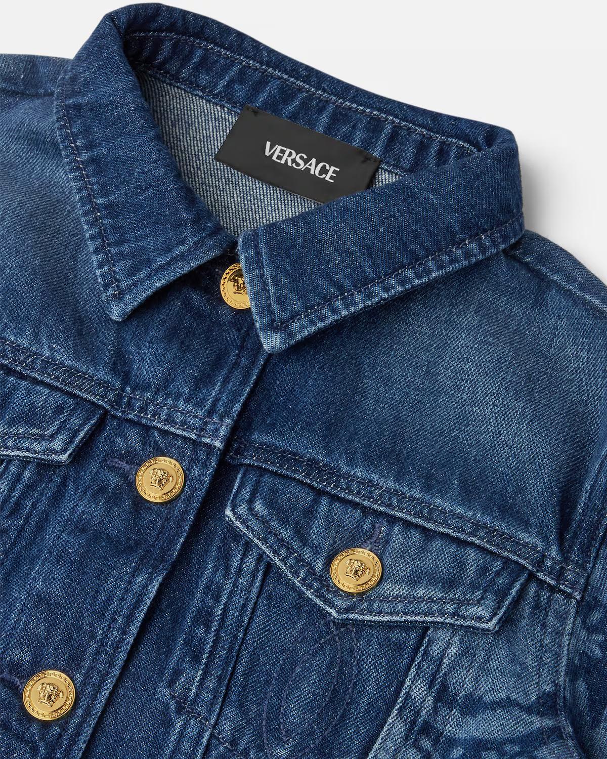 Kids Lasered Denim Blouson - Image 4