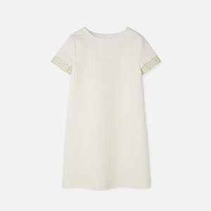 Kids Micro-Check Jacquard Cotton Dress