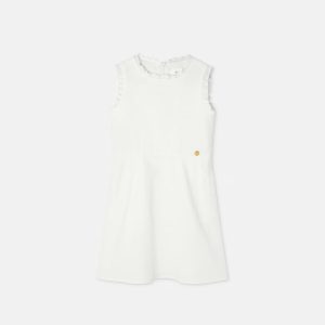 Kids Jacquard Cotton-Poplin Dress