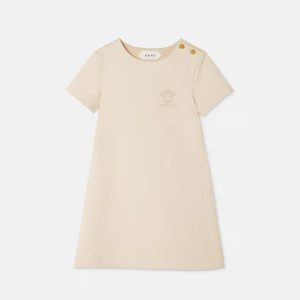 Kids Embroidered-Logo Milano-Stitch Dress