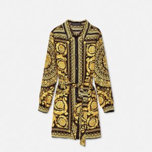 Baby Printed Silk Twill Dress