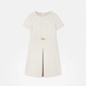 Kids Embellished Milano-Stitch Dress