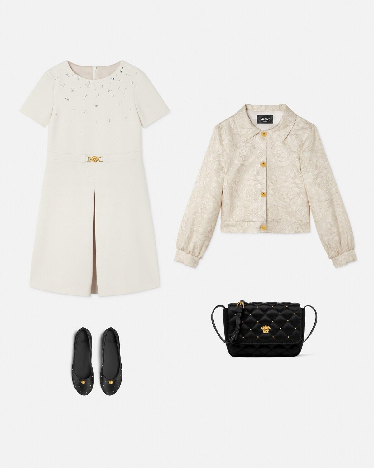 Kids Embellished Milano-Stitch Dress - Image 2