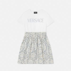 Kids Printed Cotton T-Shirt Dress