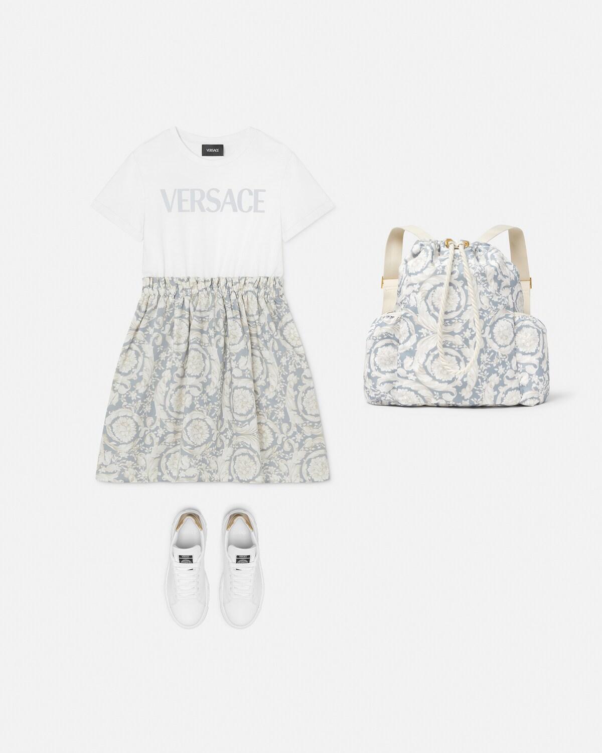 Kids Printed Cotton T-Shirt Dress - Image 2