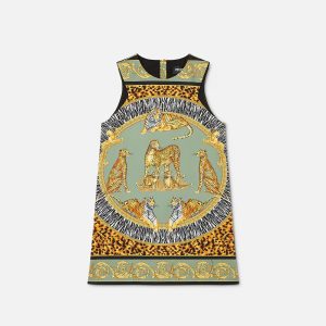 Kids Printed Cotton-Gabardine Dress