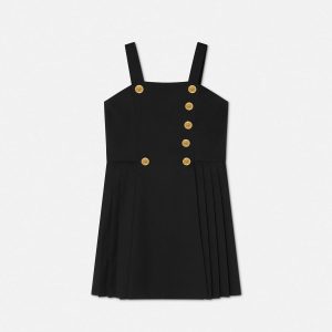 Kids Wool-Blend Pleated Dress