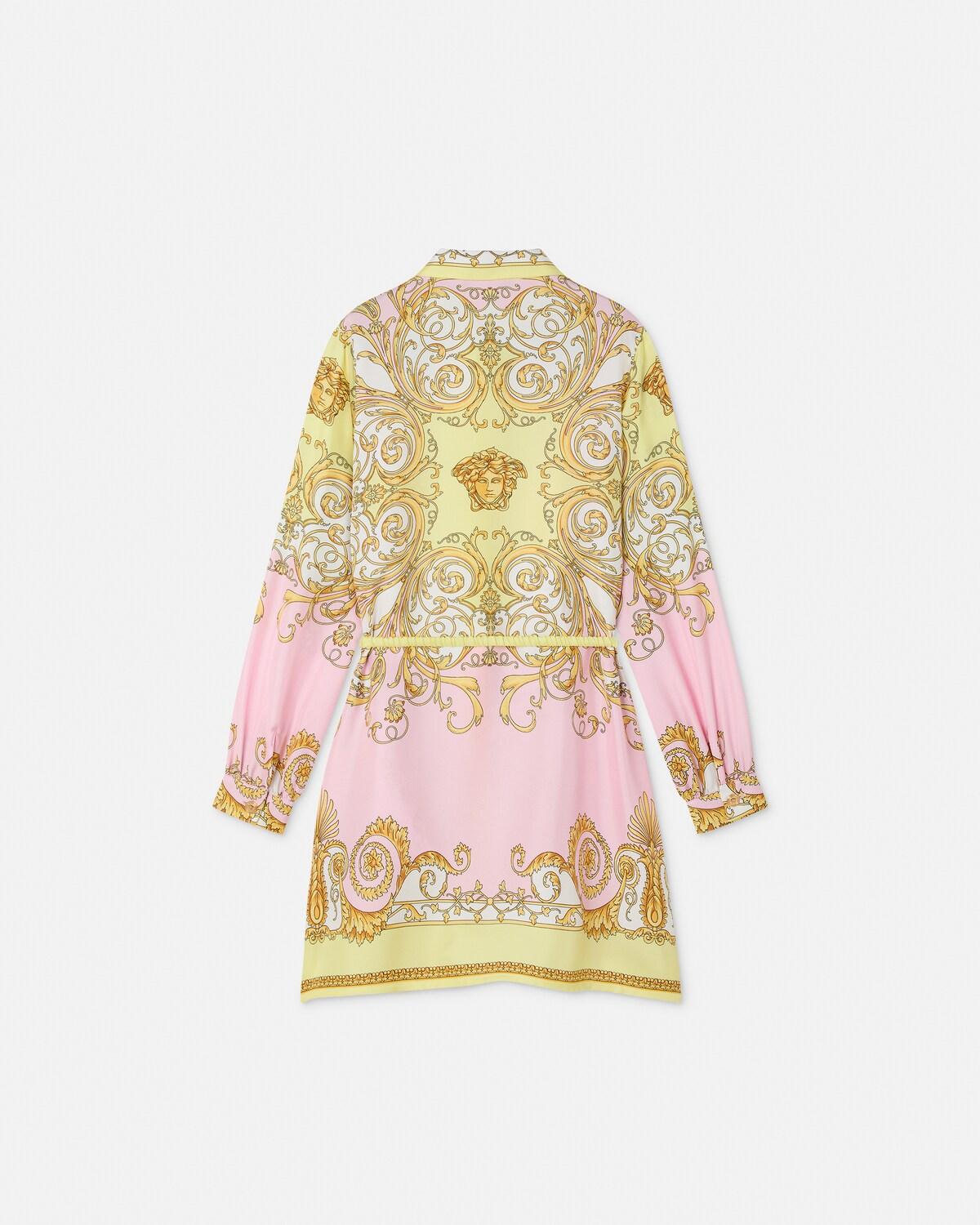Kids Printed Silk Twill Shirt Dress - Image 3