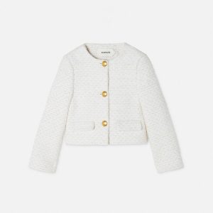 Kids Cotton-Blend Tweed Jacket