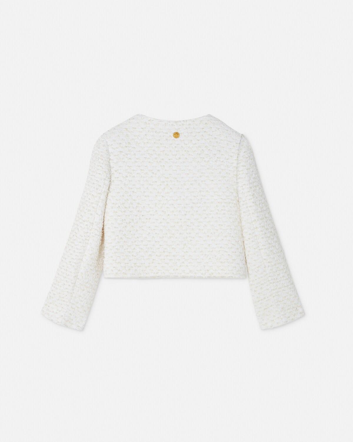 Kids Cotton-Blend Tweed Jacket - Image 2