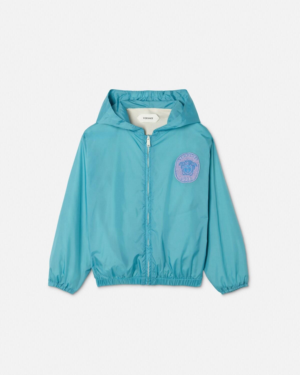 Kids Embroidered Nylon Windbreaker Jacket