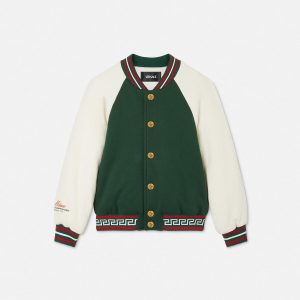 Kids Printed Cotton-Jersey Bomber