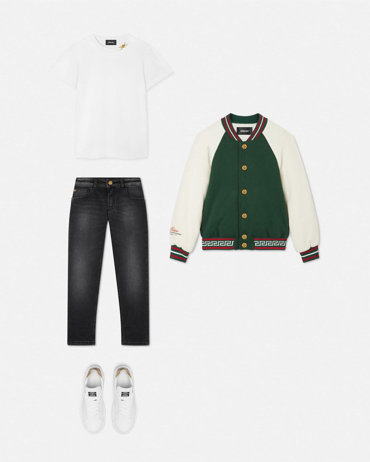 Kids Printed Cotton-Jersey Bomber - Image 2