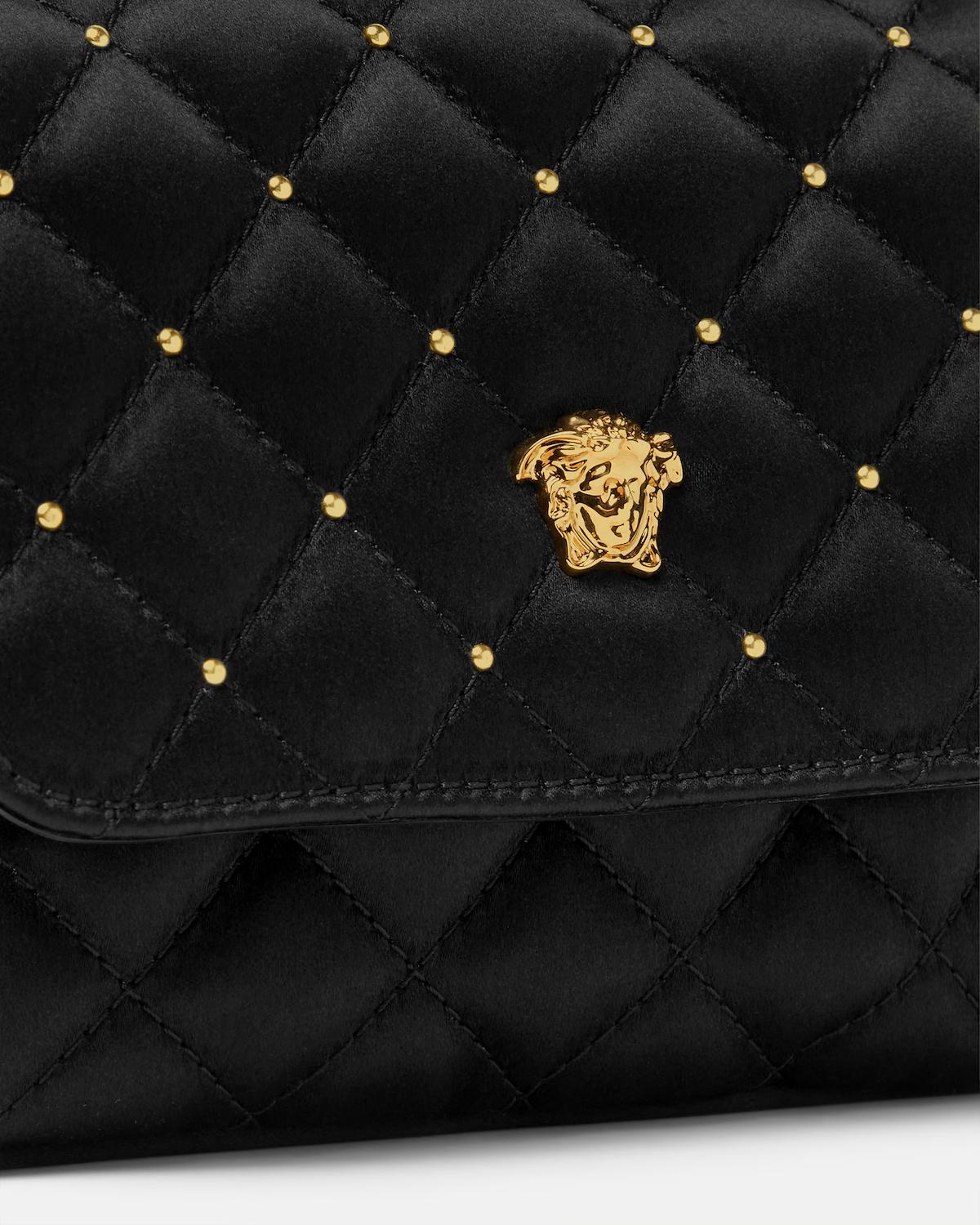Kids Quilted Satin Crossbody Bag - Image 2
