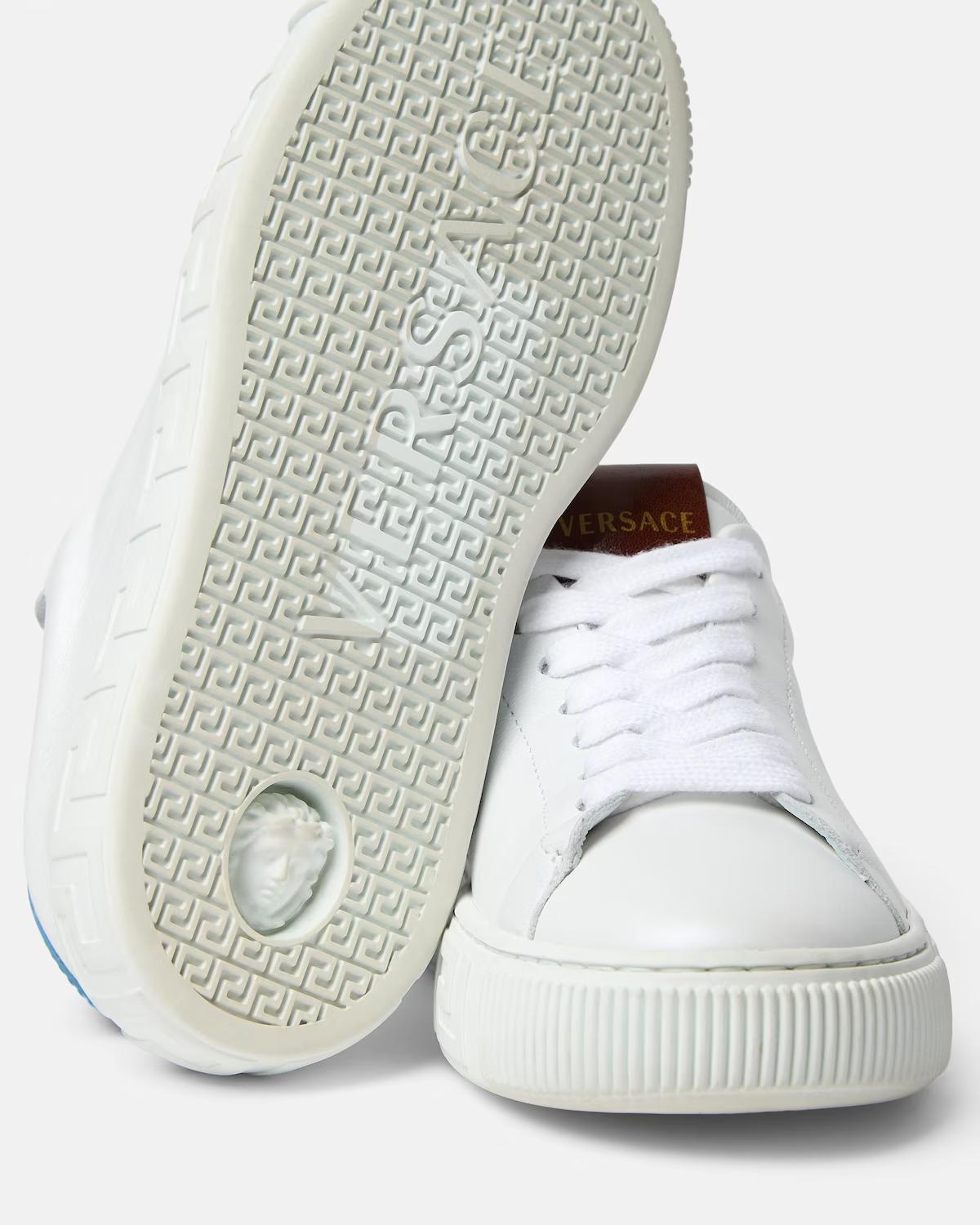 Kids Greca Leather Sneakers - Image 2