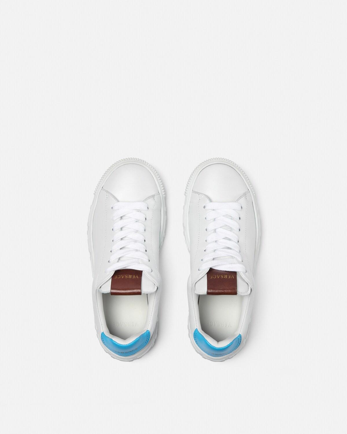 Kids Greca Leather Sneakers - Image 3