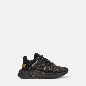 Kids' Trigreca Leather Sneakers