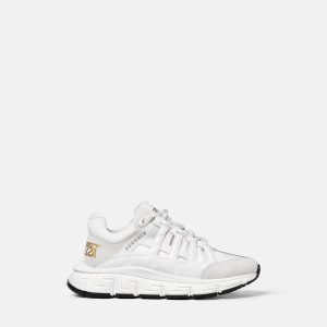 Kids' Trigreca Leather Sneakers