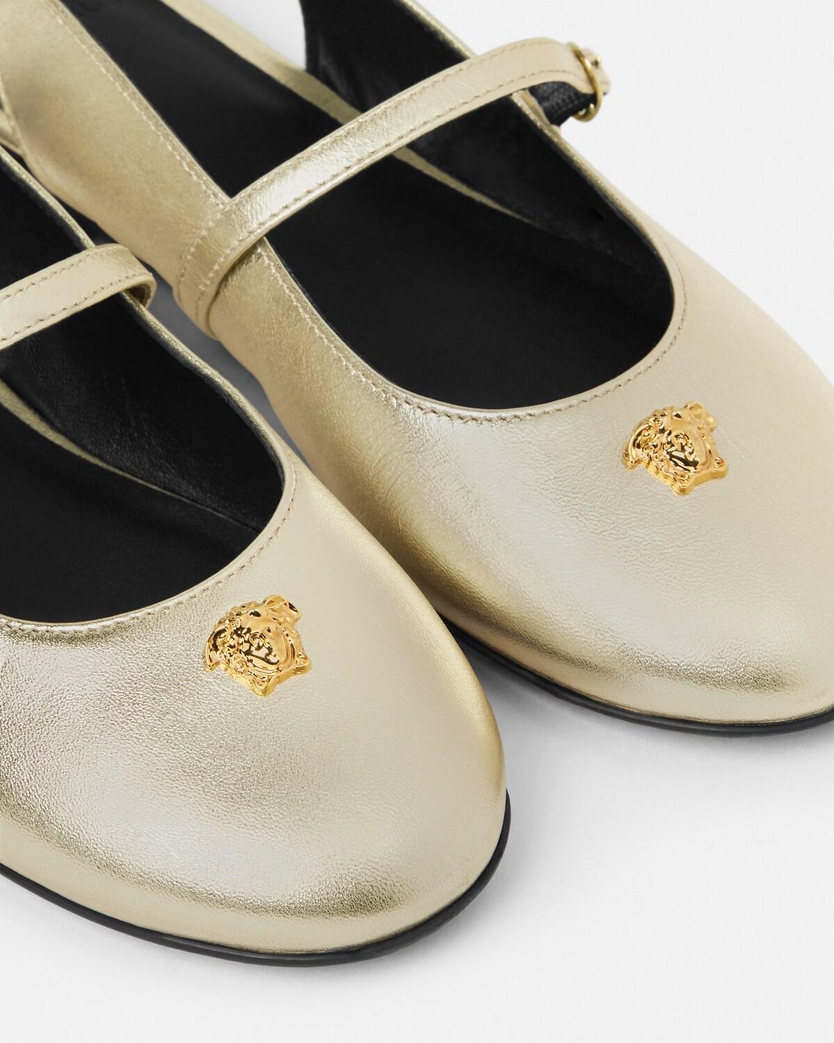 Kids Metallic Slingback Ballerinas - Image 2