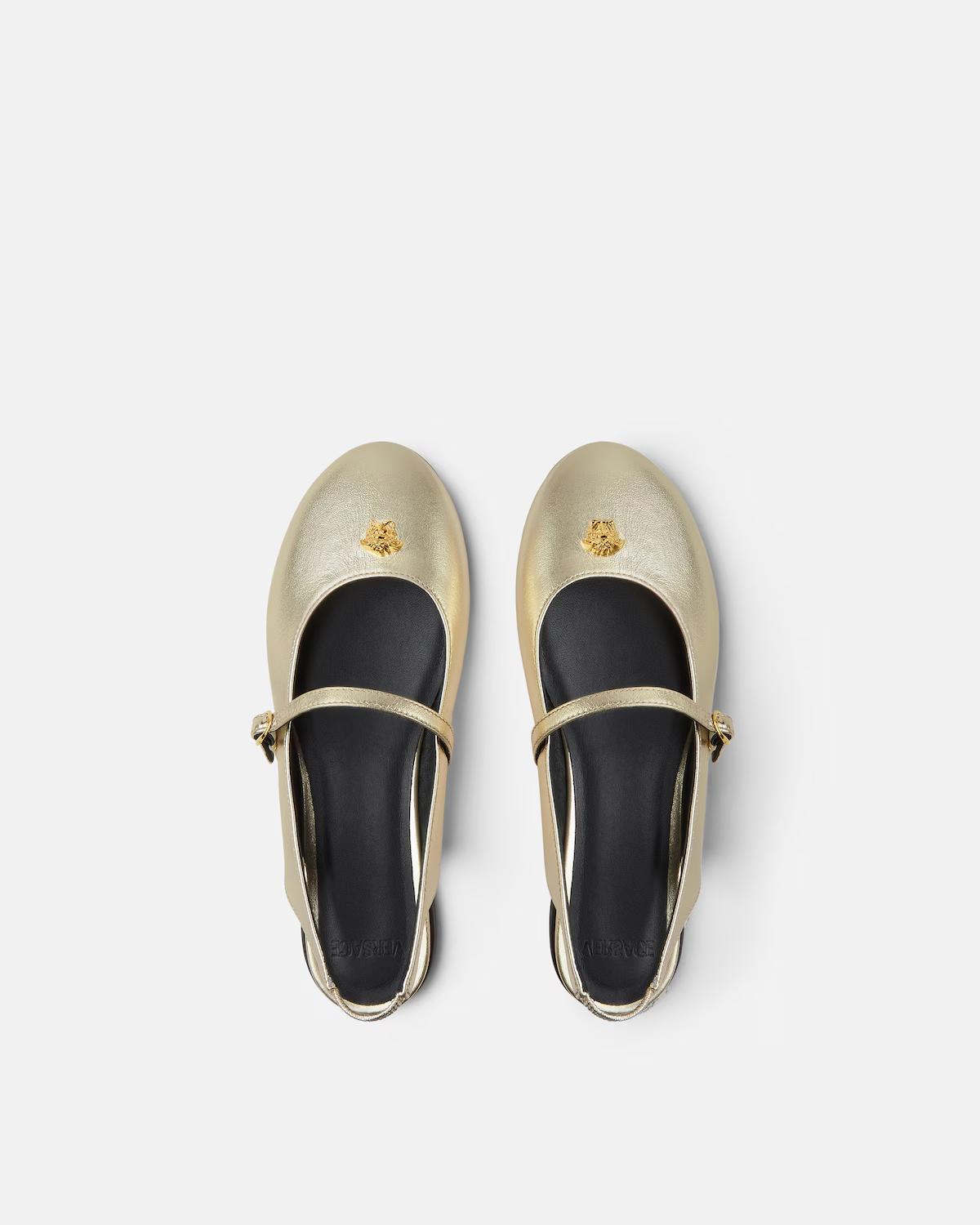 Kids Metallic Slingback Ballerinas - Image 3