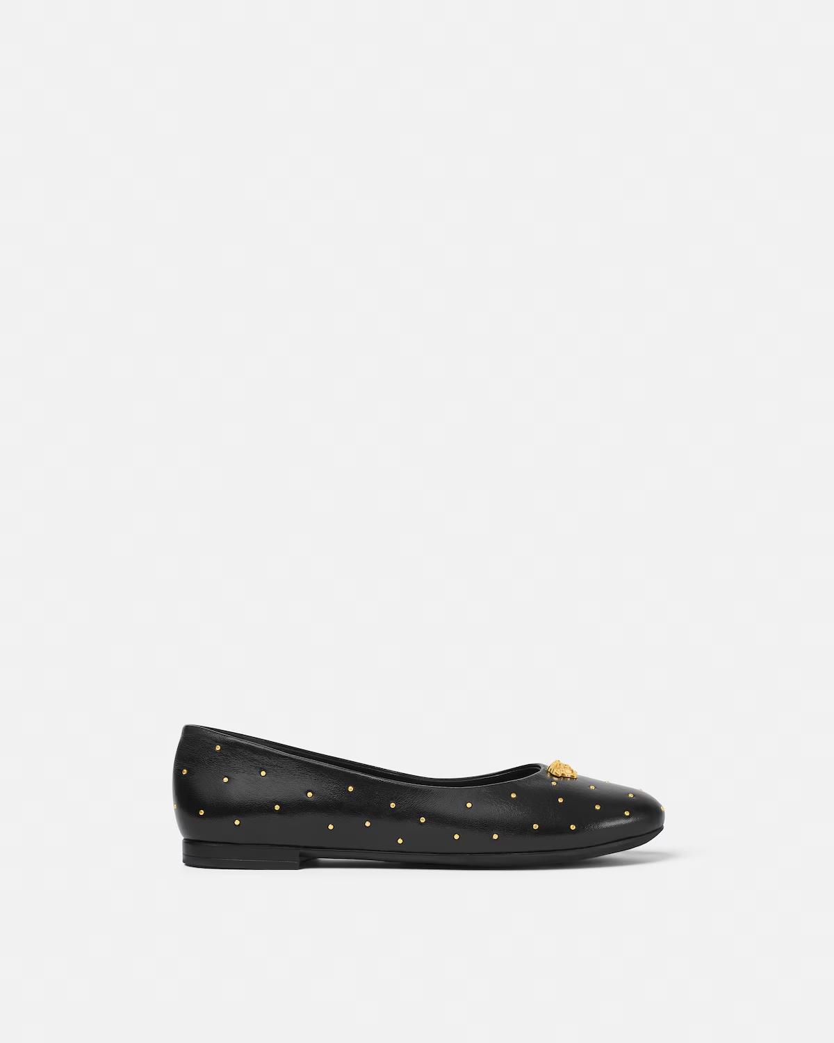 Kids Embellished Leather Ballerinas