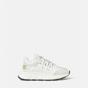 Kids' Trigreca Leather Sneakers