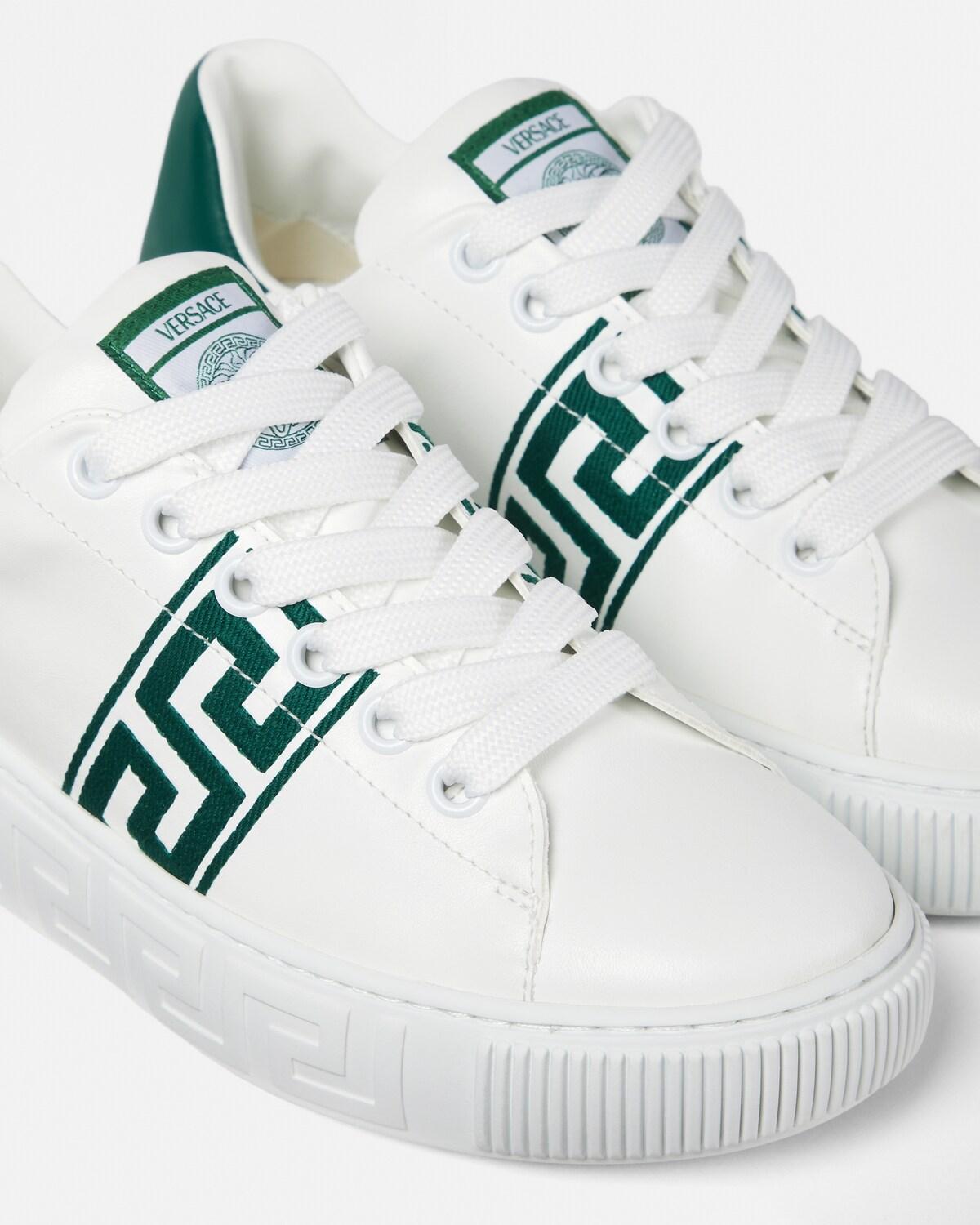 Kids Greca Embroidered Nylon Sneakers - Image 2